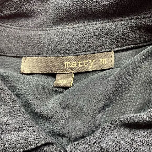 MATTY M Slate Blue Shirt Dress Size XS - Picture 4 of 7